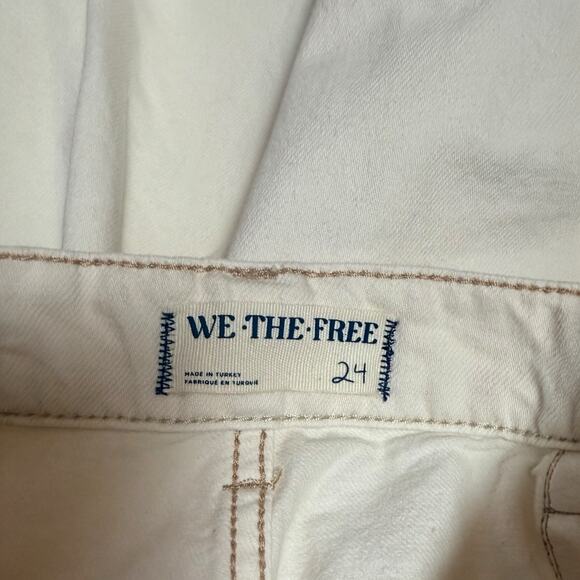 New Free People Palmer Cuffed Jeans High Rise Baggy Wide Leg Size 24 Waist 28 - Picture 5 of 5